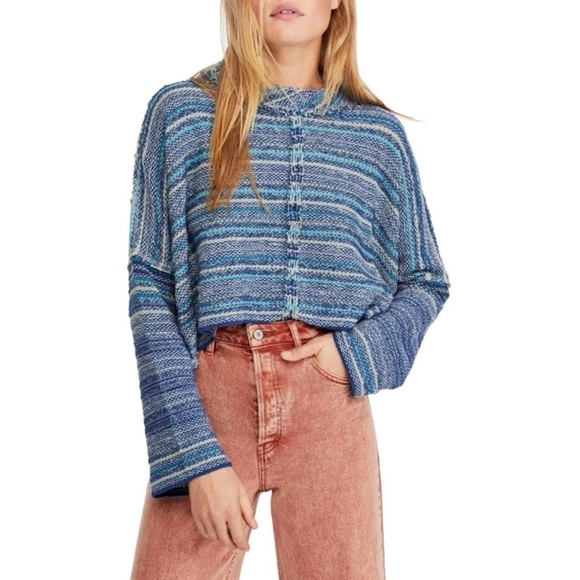Free People Cropped Catalina Knit Sweater - Picture 1 of 12